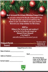 Best Dress Christmas Window Competition